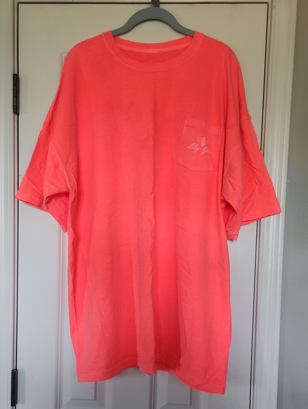 Lily Jane Coral Short Sleeve Pocket Tee "Sweet As Tea" 2XL